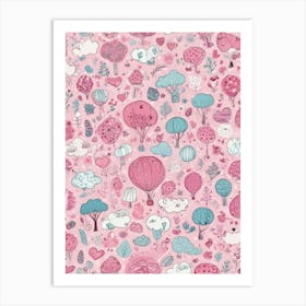 Pink Valentine'S Day Art Print