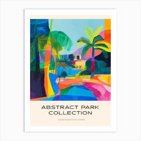 Abstract Park Collection Poster Emancipation Park Kingston Jamaica Art Print