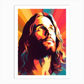 Jesus Christ Pop Art 1 Art Print