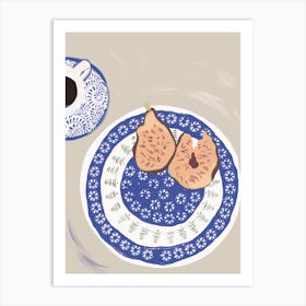 The Sweet Patience Figs And Coffee Art Print