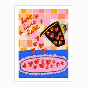 Love Lives Here Art Print