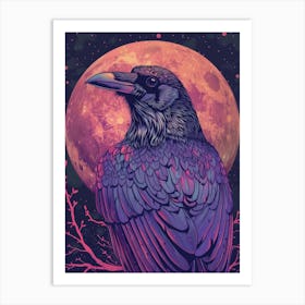 Raven 4 Art Print