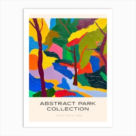 Abstract Park Collection Poster Mount Royal Park Montreal Canada 3 Art Print