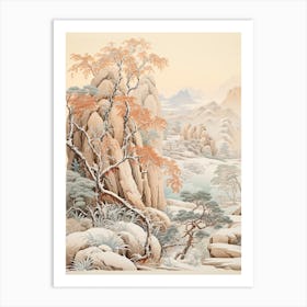 Japanese Snowbell Victorian Style 0 Art Print