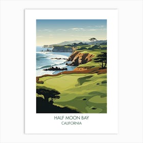 The Old Course At Half Moon Bay   California 1 Art Print