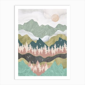 Mountains and Valleys Art Print