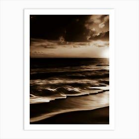 Sunset At The Beach 607 Art Print