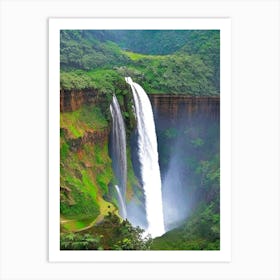 Bhagsunag Falls, India Majestic, Beautiful & Classic (1) Art Print