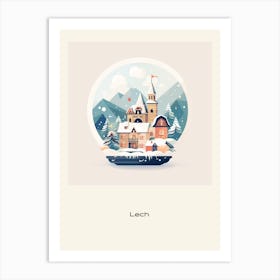 Lech Austria 3 Snowglobe Poster Art Print