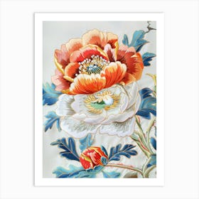 Chinese Flower Painting 25 Art Print