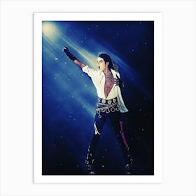 Superstars Michael Jackson King Of Pop Art Print