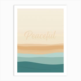 Peaceful abstract decorative illustration Art Print