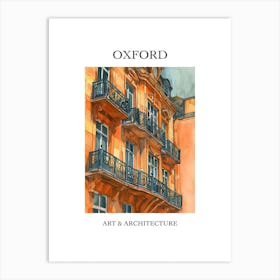 Oxford Travel And Architecture Poster 2 Art Print