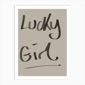 Lucky Girl Art Print