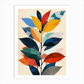 Abstract Leaves 1 Art Print