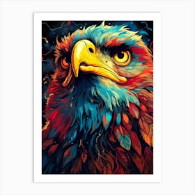 Colorful Eagle Art Print