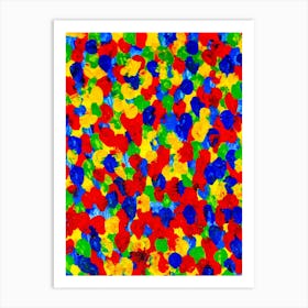 Hand painted abstract artwork. Modern painting. Art Print