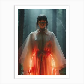 Girl In The Forest 1 Art Print