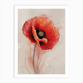 Poppy Canvas Print Art Print