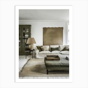 White Living Room Art Print