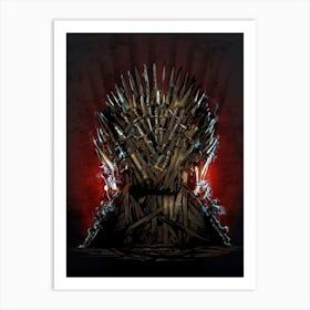 Iron Throne Displate Art Print