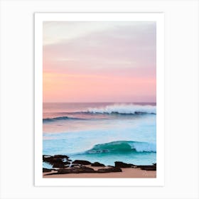 Bronte Beach, Australia Pink Photography 2 Art Print