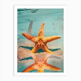 Starfish In Water Art Print