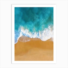 Aerial View Of A Beach 1 Art Print