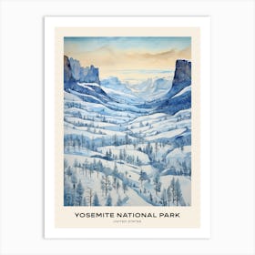 Yosemite National Park United States 4 Poster Art Print