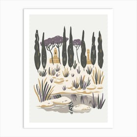 Landscape Illustration 1 Art Print