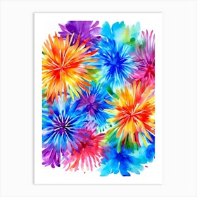 Watercolor Flowers 56 Art Print