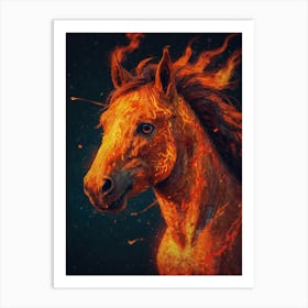 Fire Horse 5 Art Print