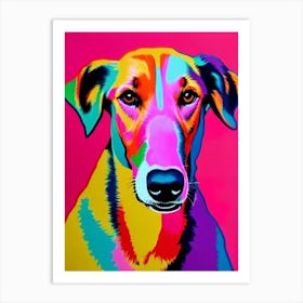 Borzoi Andy Warhol Style Dog Art Print