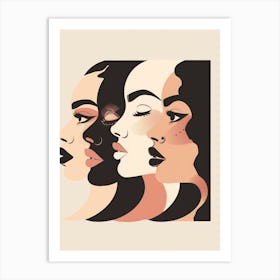 Portrait Of Women 6 Art Print