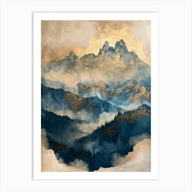 Mountain Range Canvas Print Art Print