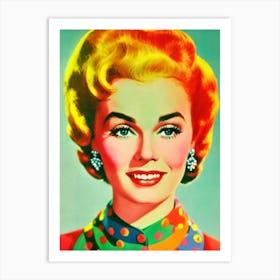 Jane Wyman Colourful Pop Movies Art Movies Art Print
