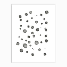 Watercolour Drops Art Print