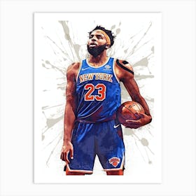 Mitchell Robinson New York Knicks Art Print