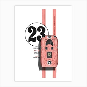 Porsche 917/20 Pink Pig No. 23 Art Print