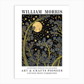 William Morris Print Moon Night Forest 36 3 Art Print