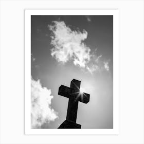 Cross in the Sky Art Print