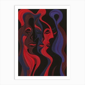 'Three Faces' 1 Art Print