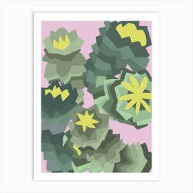 Euphorbia plant Art Print