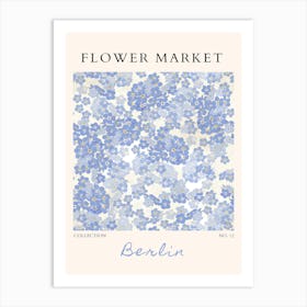 Flower Market Berlin Art Print