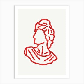 Bust Of A Woman Art Print