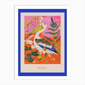 Spring Birds Poster Pelican 2 Art Print