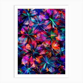 Abstract Flowers 3 Art Print