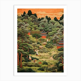 Traditional Japanese Tea Garden 1 Art Print