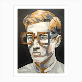 'Man With Glasses' Art Print