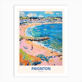 Paignton England Uk Travel Poster Art Print